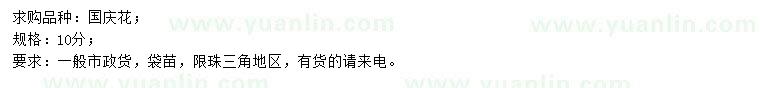 求購10公分國慶花