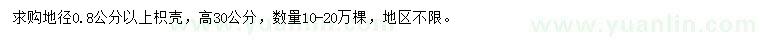 求購地徑0.8公分以上枳殼枳殼