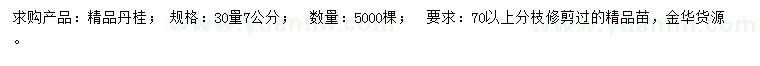 求購30量7公分精品丹桂