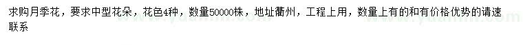 求購月季花