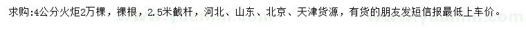 求購4公分火炬