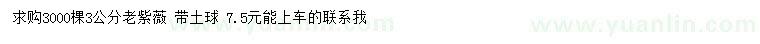 求購3公分老紫薇