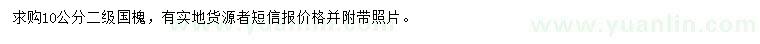 求購10公分國(guó)槐