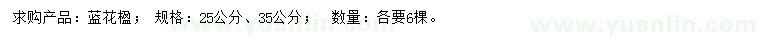 求購(gòu)25、35公分藍(lán)花楹