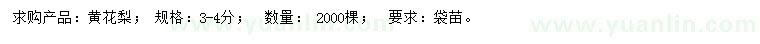 求購3-4公分黃花梨
