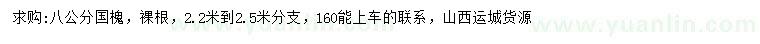 求購8公分國槐