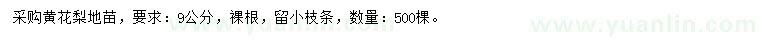 求購9公分黃花梨