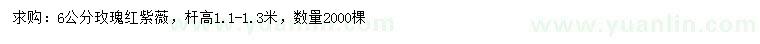 求購(gòu)6公分玫瑰紅紫薇