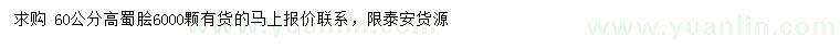求購高60公分蜀檜
