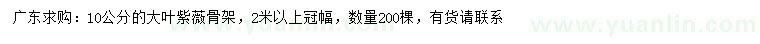 求購(gòu)10公分大葉紫薇