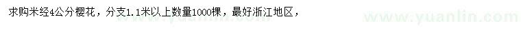 求購米徑4公分櫻花