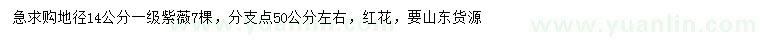 求購地徑14公分紫薇