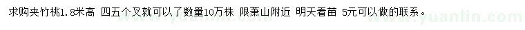 求購高1.8米夾竹桃