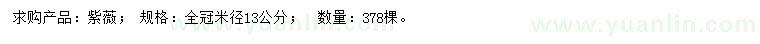 求購(gòu)米徑13公分紫薇