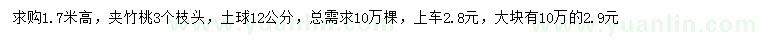 求購(gòu)高1.7米夾竹桃