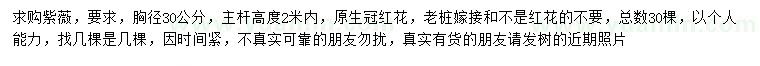 求購(gòu)胸徑30公分紫薇