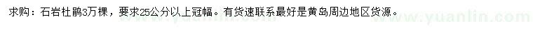 求購25公分以上石巖杜鵑