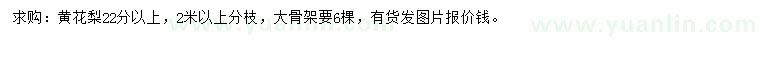 求購22公分以上黃花梨