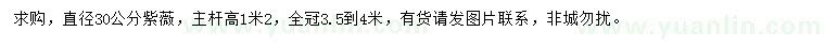 求購直徑30公分紫薇