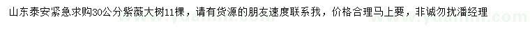 求購(gòu)30公分紫薇