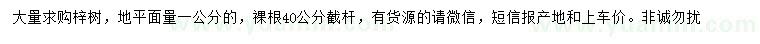 求購梓樹