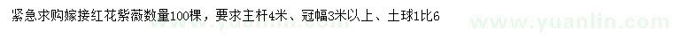 求購嫁接紅花紫薇