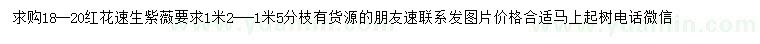 求購(gòu)18、20公分紫薇