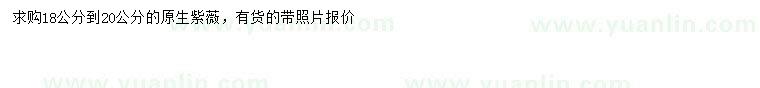 求購(gòu)18-20公分原生紫薇
