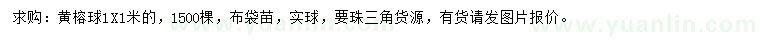 求購(gòu)黃榕球