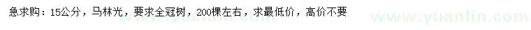 求購(gòu)15公分馬靈光