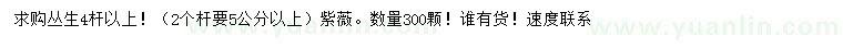 求購叢生4桿以上紫薇