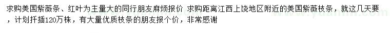 求購美國紫薇條