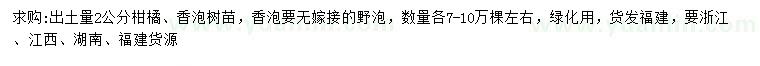 求購出土量2公分柑橘、香泡
