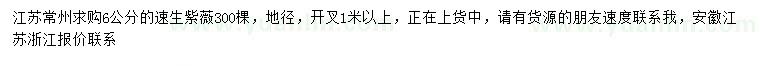 求購6公分速生紫薇