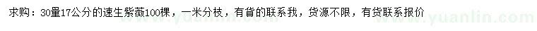 求購30量17公分速生紫薇