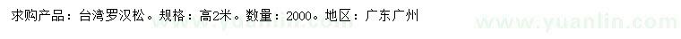 求購高2米臺(tái)灣羅漢松