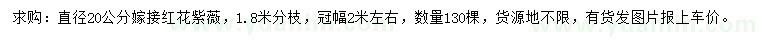 求購直徑20公分紅花紫薇