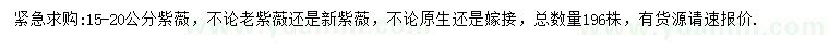 求購15-20公分紫薇