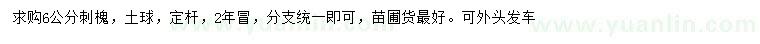 求購6公分刺槐