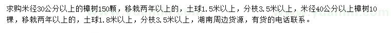 求購米徑30公分以上、40公分以上樟樹
