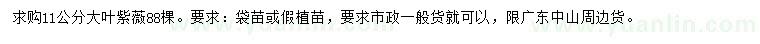 求購11公分大葉紫薇