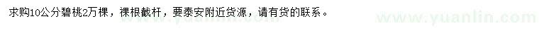 求購10公分碧桃