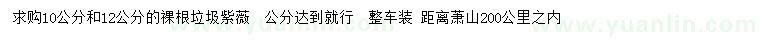 求購10、12公分紫薇