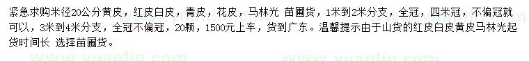 求購米徑20公分馬林光