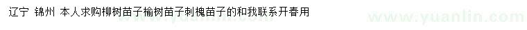 求購(gòu)柳樹苗子、榆樹苗子、刺槐苗子