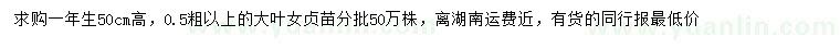 求購(gòu)粗0.5公分以上大葉女貞