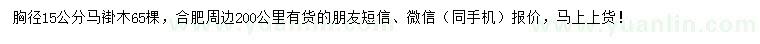 求購(gòu)胸徑15公分馬褂木、14公分欒樹(shù)