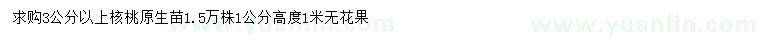 求購3公分以上核桃、高度1公分無花果