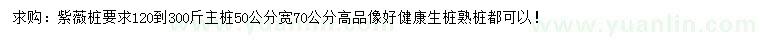 求購(gòu)50公分紫薇樁