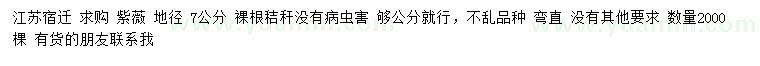 求購地徑7公分紫薇